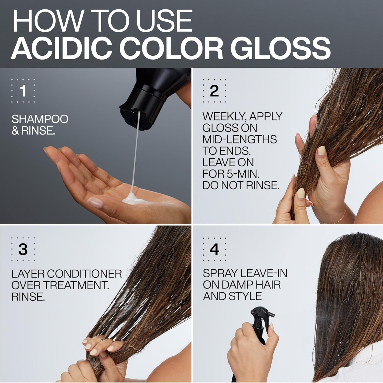 Redken Acidic Gloss Shampoo – Glass-Like Shine for Color-Treated Hair - Image 4