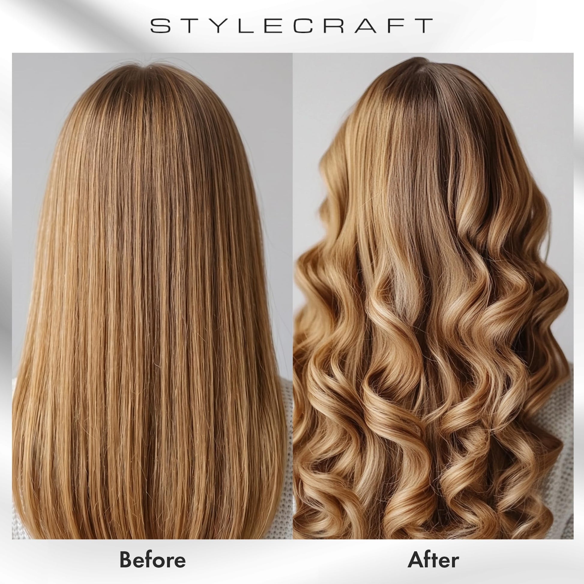 StyleCraft Stay-Temp Black Gold Professional Curling Iron – 1"