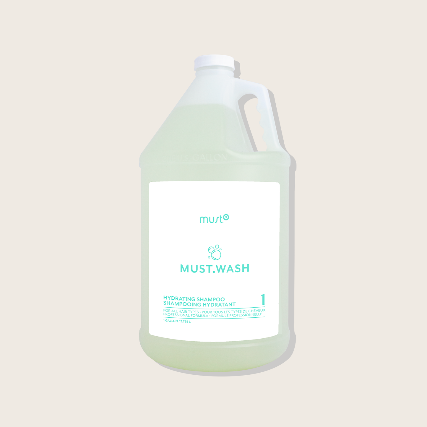 Must52 Must.Wash Hydrating Shampoo Gallon – Fresh Melon, 3.78 L