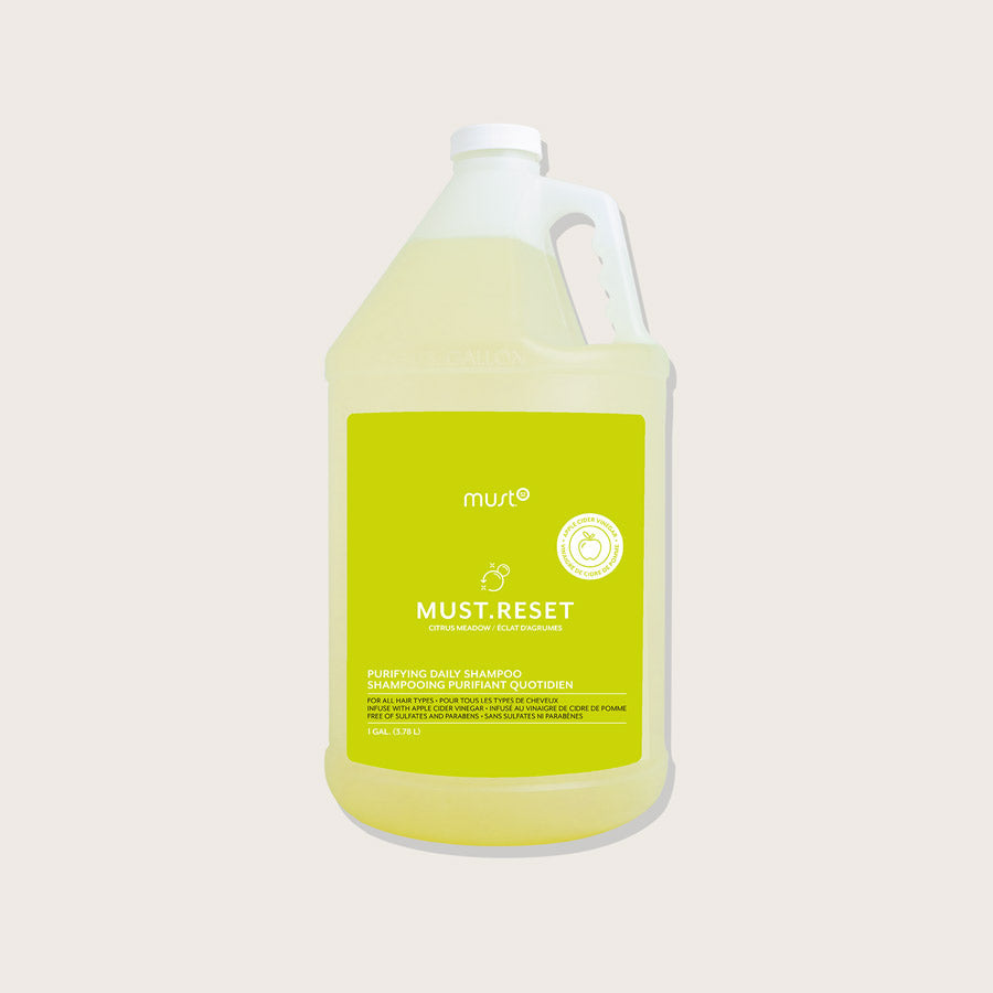 Must52 Must.Reset Purifying Shampoo Gallon – Apple Cider Vinegar, 3.78 L