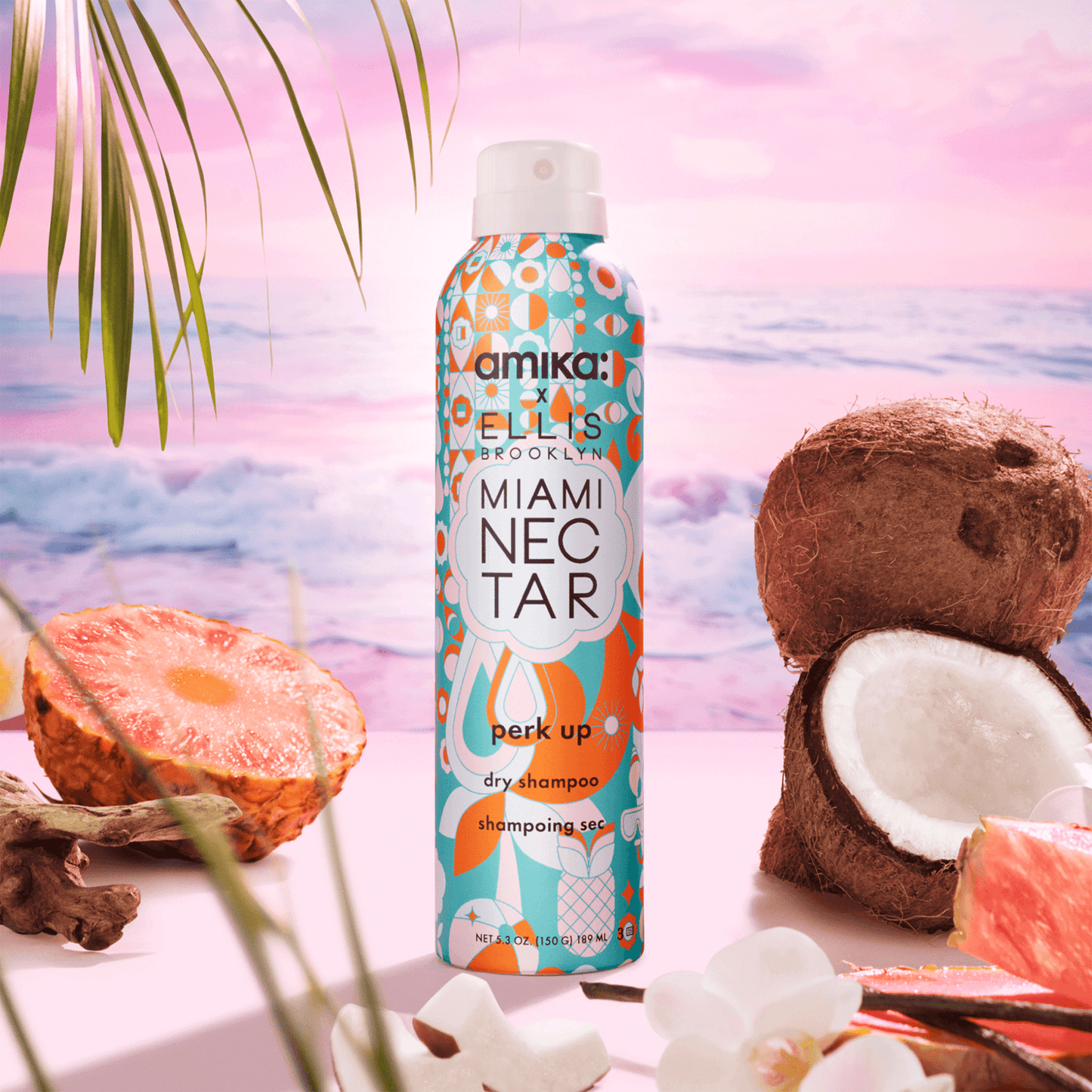 Amika Perk Up Miami Nectar – Scented, Oil‑Absorbing Dry Shampoo 189ml