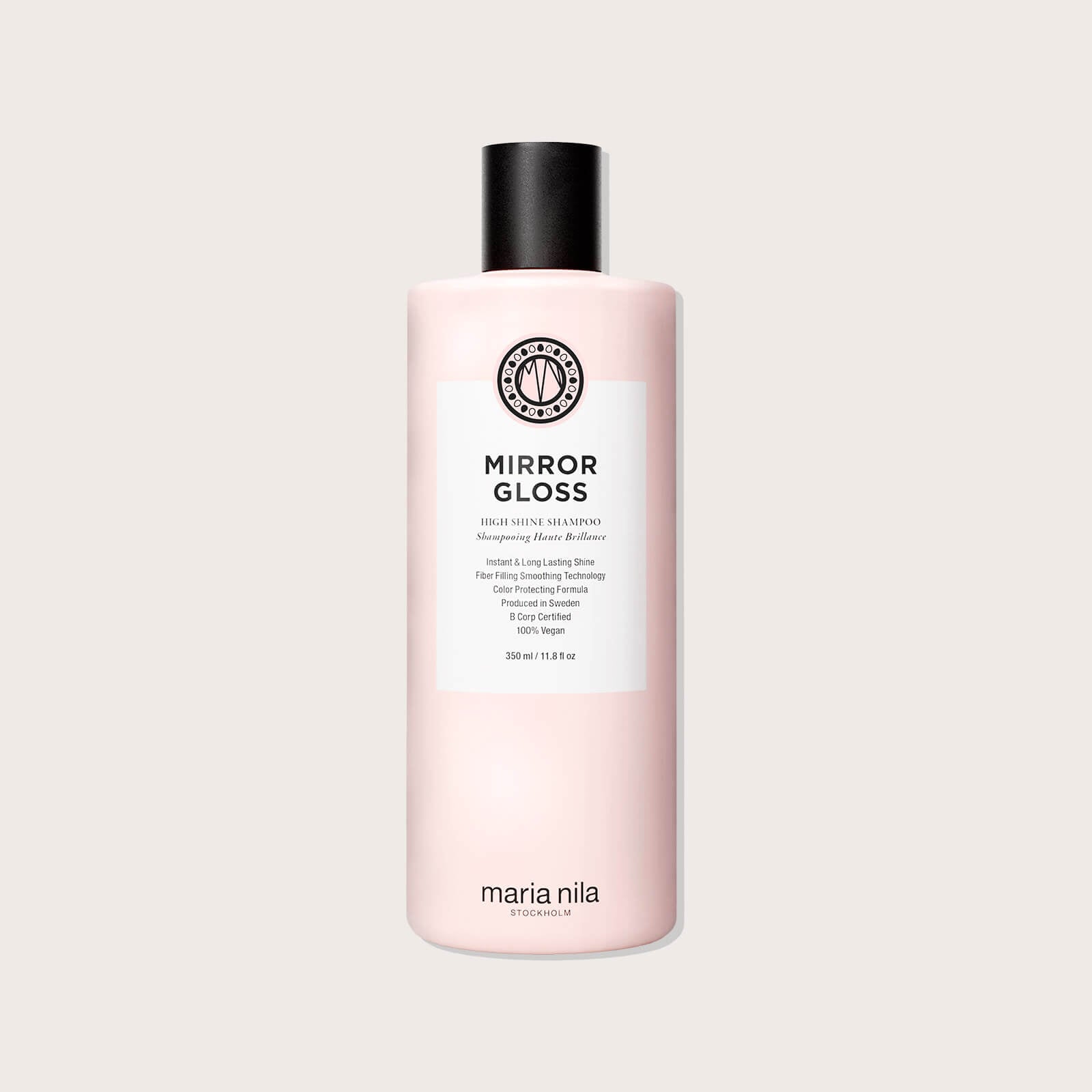 Maria Nila Mirror Gloss Shampoo — 350ml bottle, front label, plain background