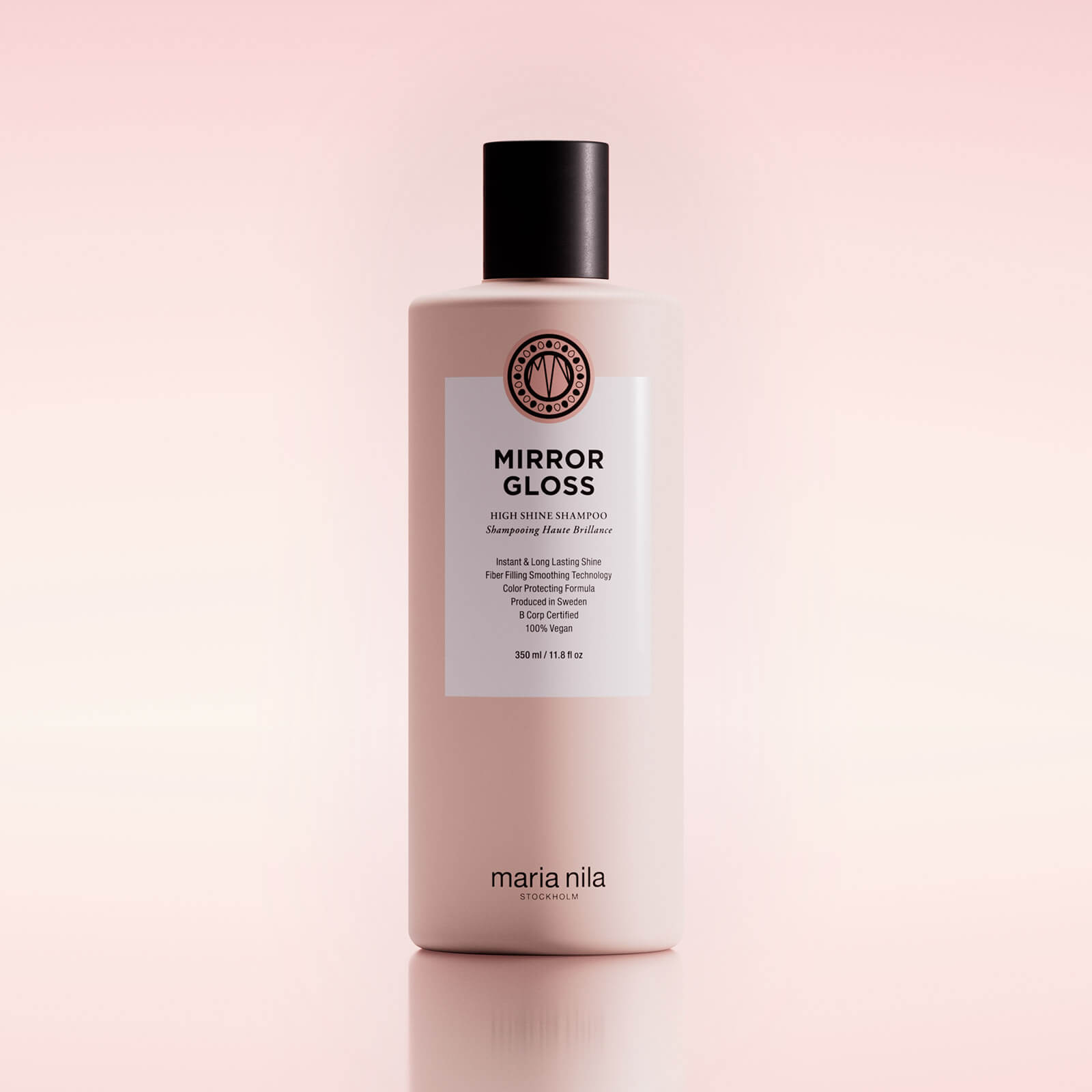 Maria Nila Mirror Gloss Shampoo — back label with ingredient list