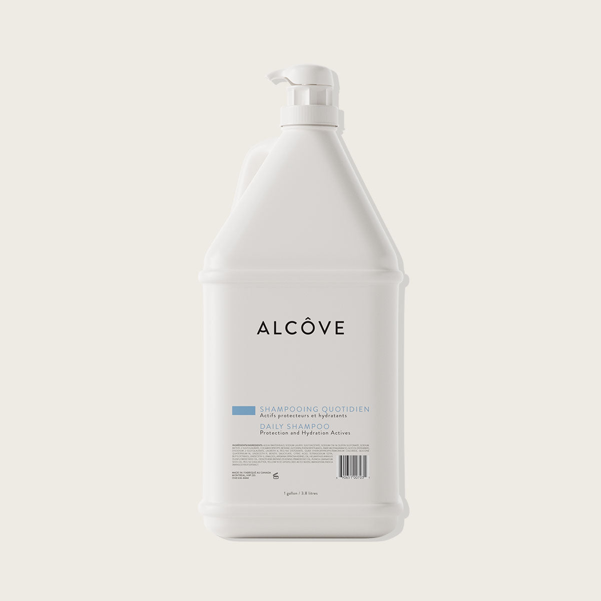 Alcove Daily Shampoo – Gentle Cleanse for Every Hair Type – 3.8 L – SKU 85227993