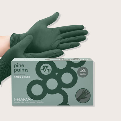 Gants en nitrile Pine Palms petits 100/bte | Framar | ProHair.ca