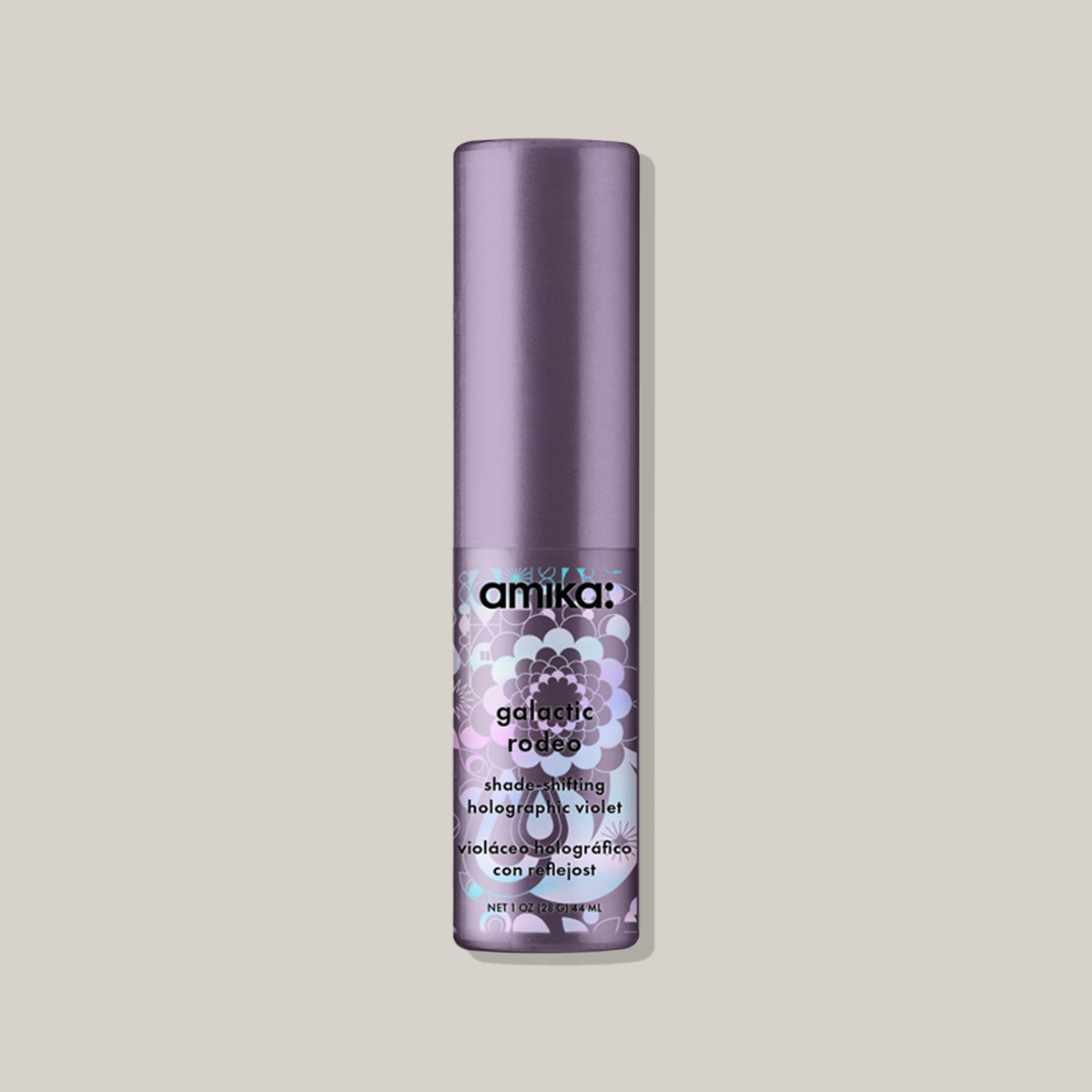 Amika Galactic Rodeo temporary holographic violet colour spray, product view