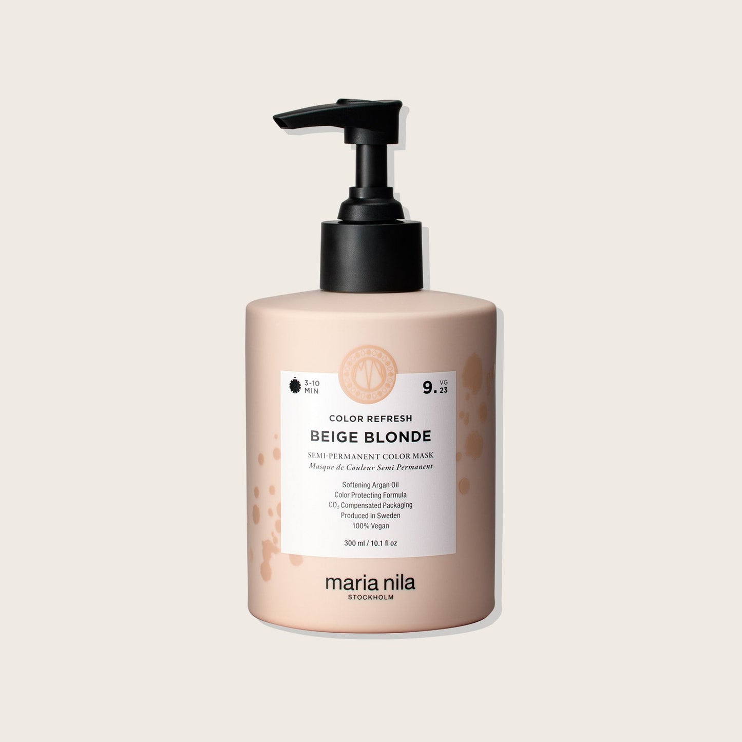 Maria Nila Colour Refresh — Beige Blonde 9.23, 300 ml bottle, front label