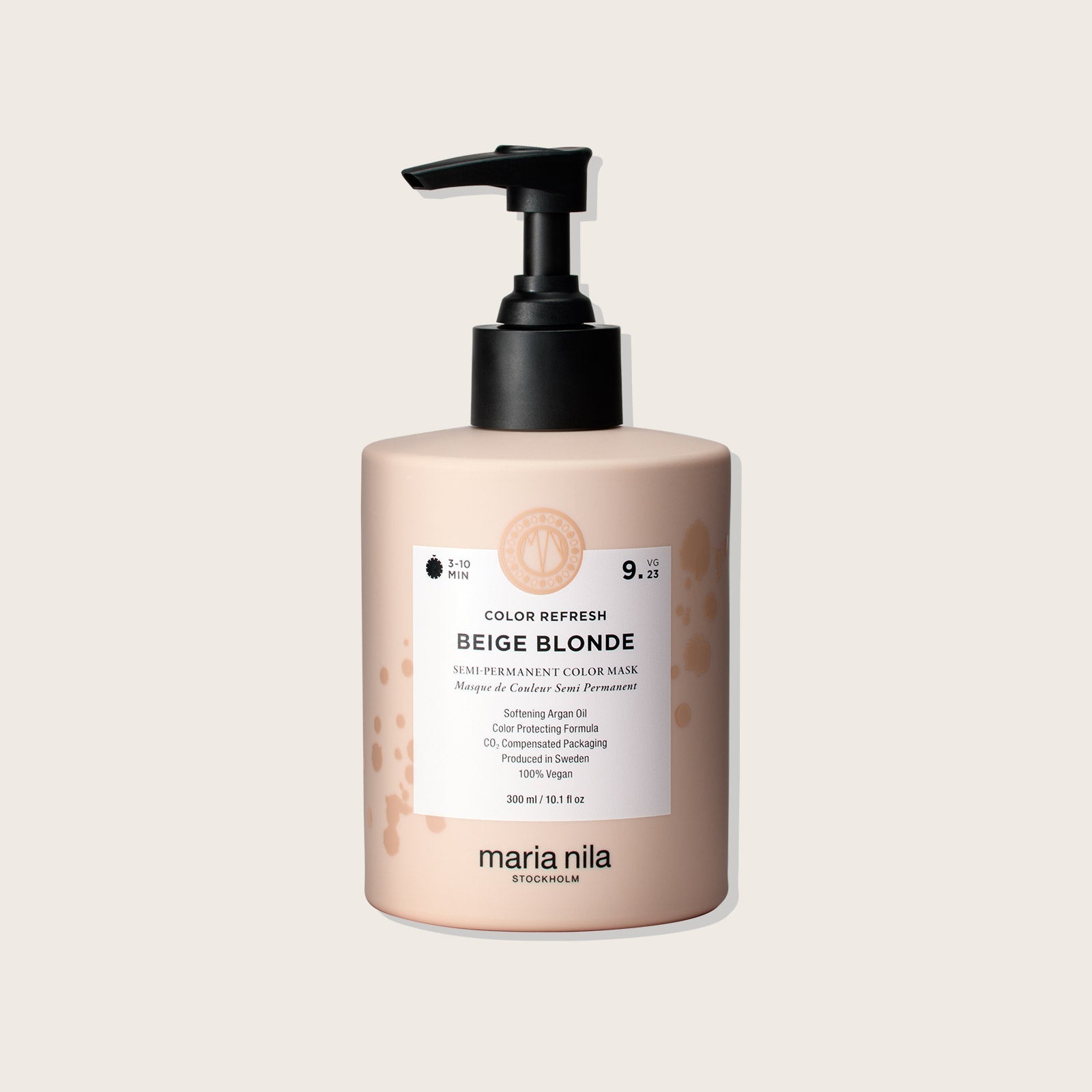 Maria Nila Colour Refresh — Beige Blonde 9.23, 300 ml bottle, front label