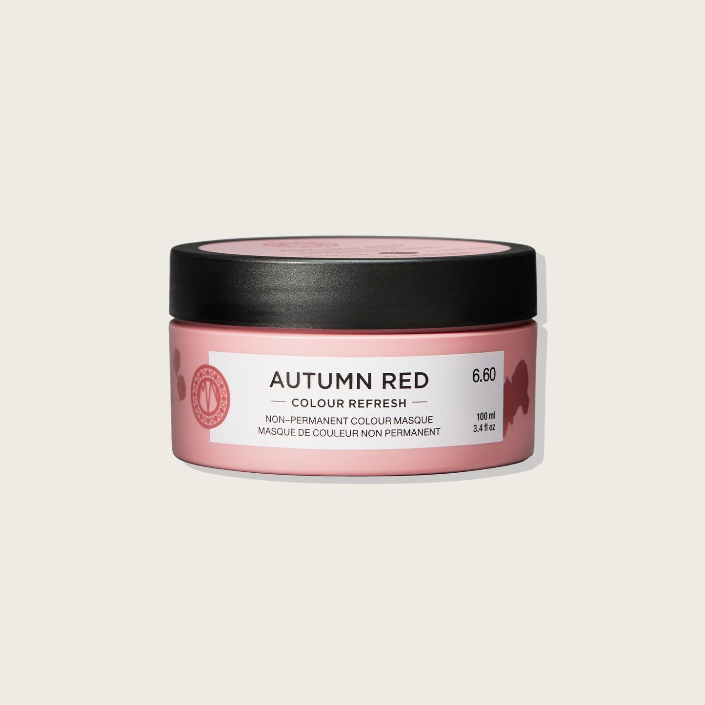 Maria Nila Colour Refresh — Autumn Red 6.60, 100 ml jar, front label