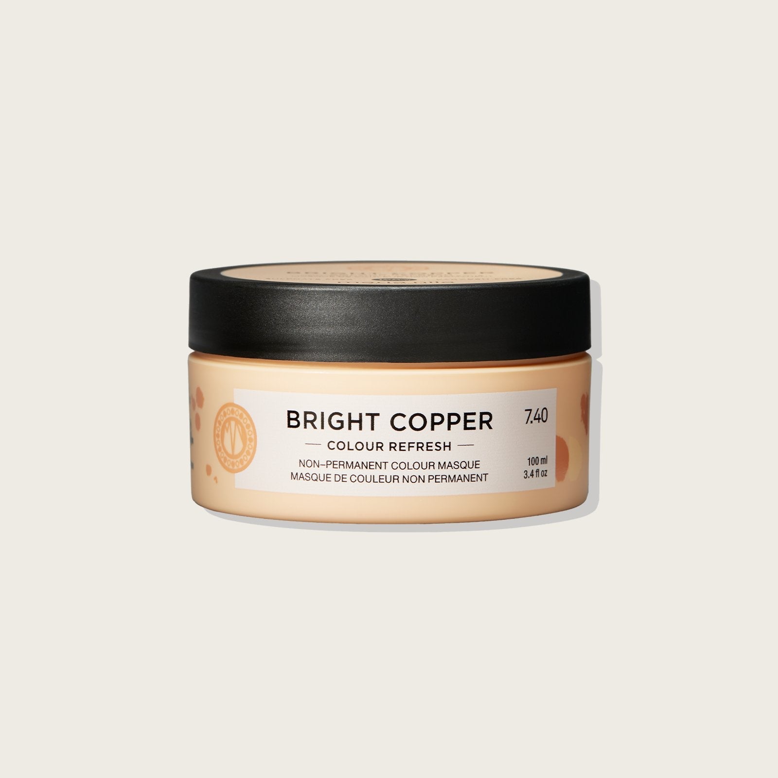 Maria Nila Colour Refresh — Bright Copper 7.40, 100 ml jar, front label