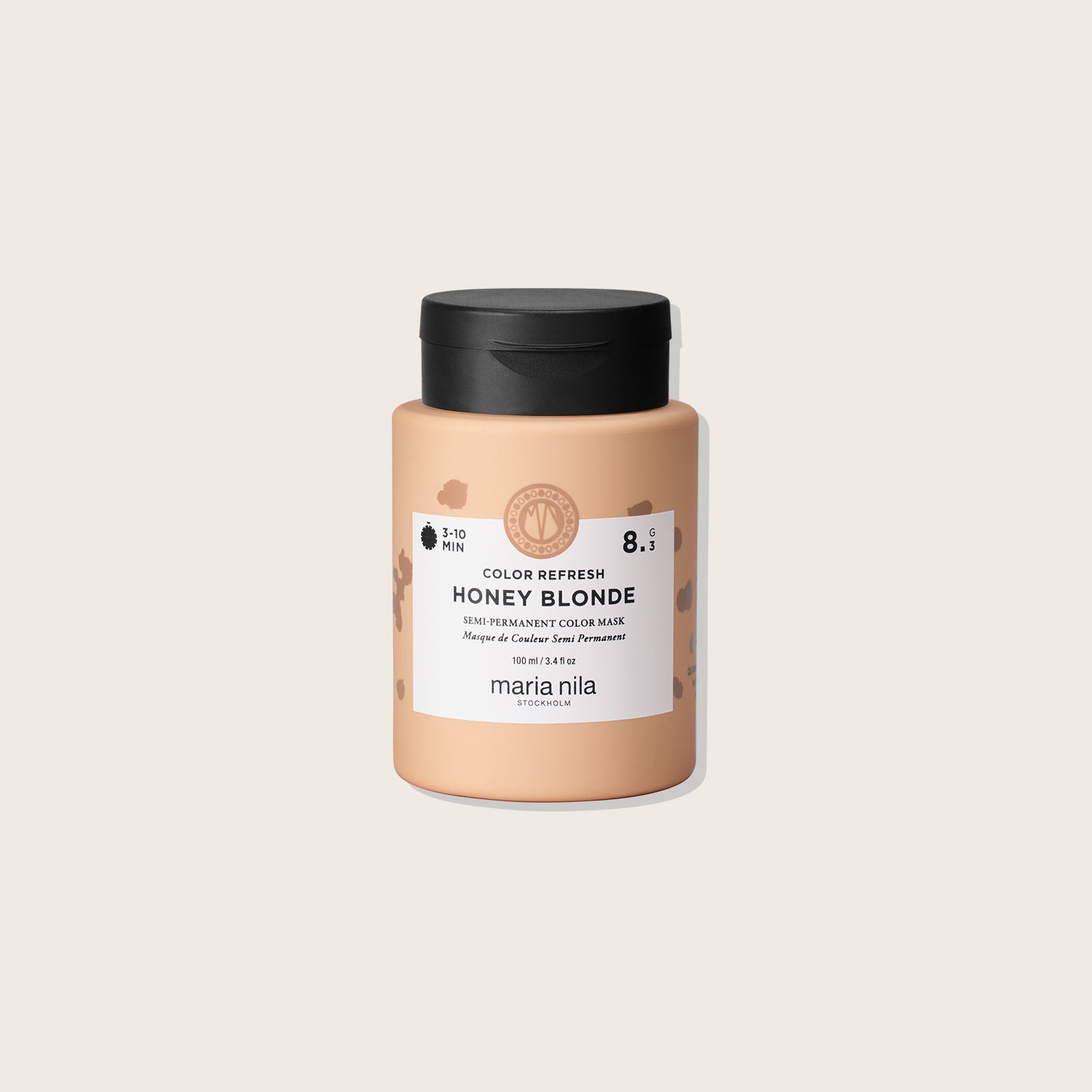 Maria Nila Colour Refresh — Honey Blonde 8.3, 100 ml bottle, front label