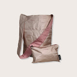 Plug By Must52 Tyvek Tote Bag & Matching Pouch – Ultralight Everyday Carry, Dusty Pink