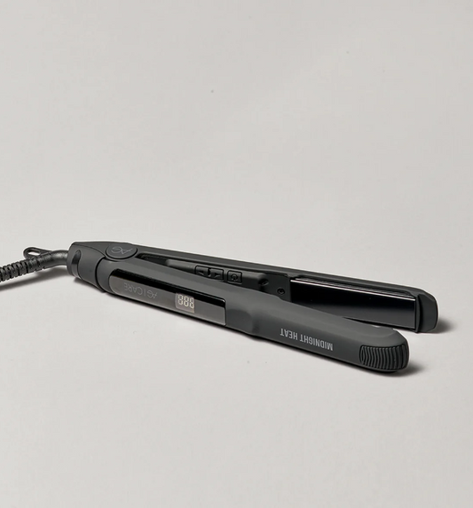 AG Care FER PLAT MIDNIGHT HEAT - Ionic Tourmaline Flat Iron for Smooth, Frizz-Free Hair