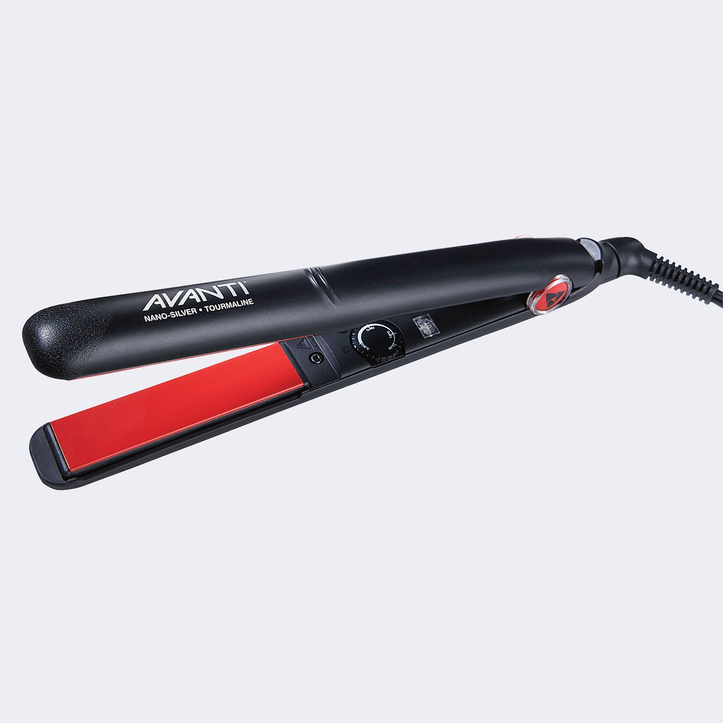Avanti Nano-Silver, Tourmaline & Ceramic 1" Flat Iron – Adjustable Heat to 446°F / Fer plat Avanti nano-argent, tourmaline et céramique de 1 po – Chaleur réglable jusqu’à 446 °F