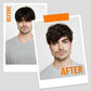 American Crew Matte Clay Spray before and after styling result