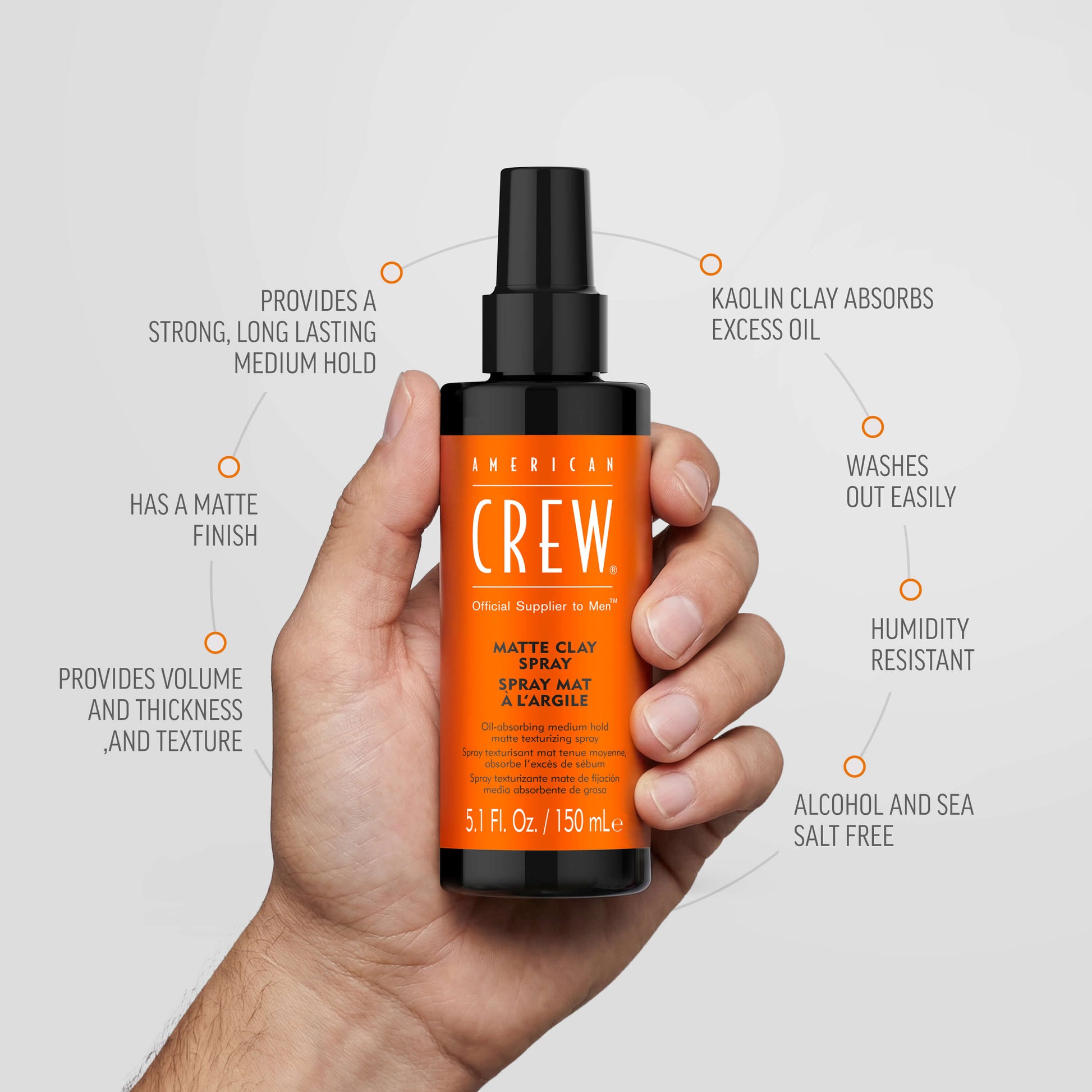 American Crew Matte Clay Spray key benefits