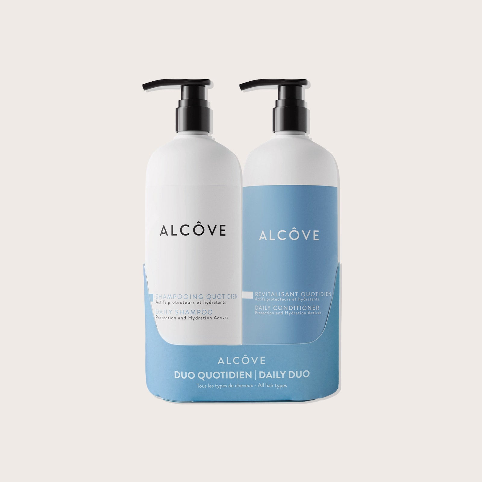 Alcove Daily Duo – Gentle Everyday Shampoo & Conditioner – 1.9 L total – SKU AL2502135
