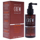 American Crew Fortifying Scalp Treatment — 100 ml spray bottle beside the back of its retail carton showing the multilingual product claims