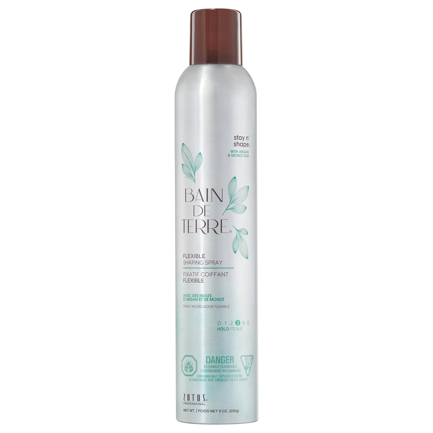 Bain de Terre Stay N' Shape Flexible Shaping Spray — current-livery front packshot, plain white background