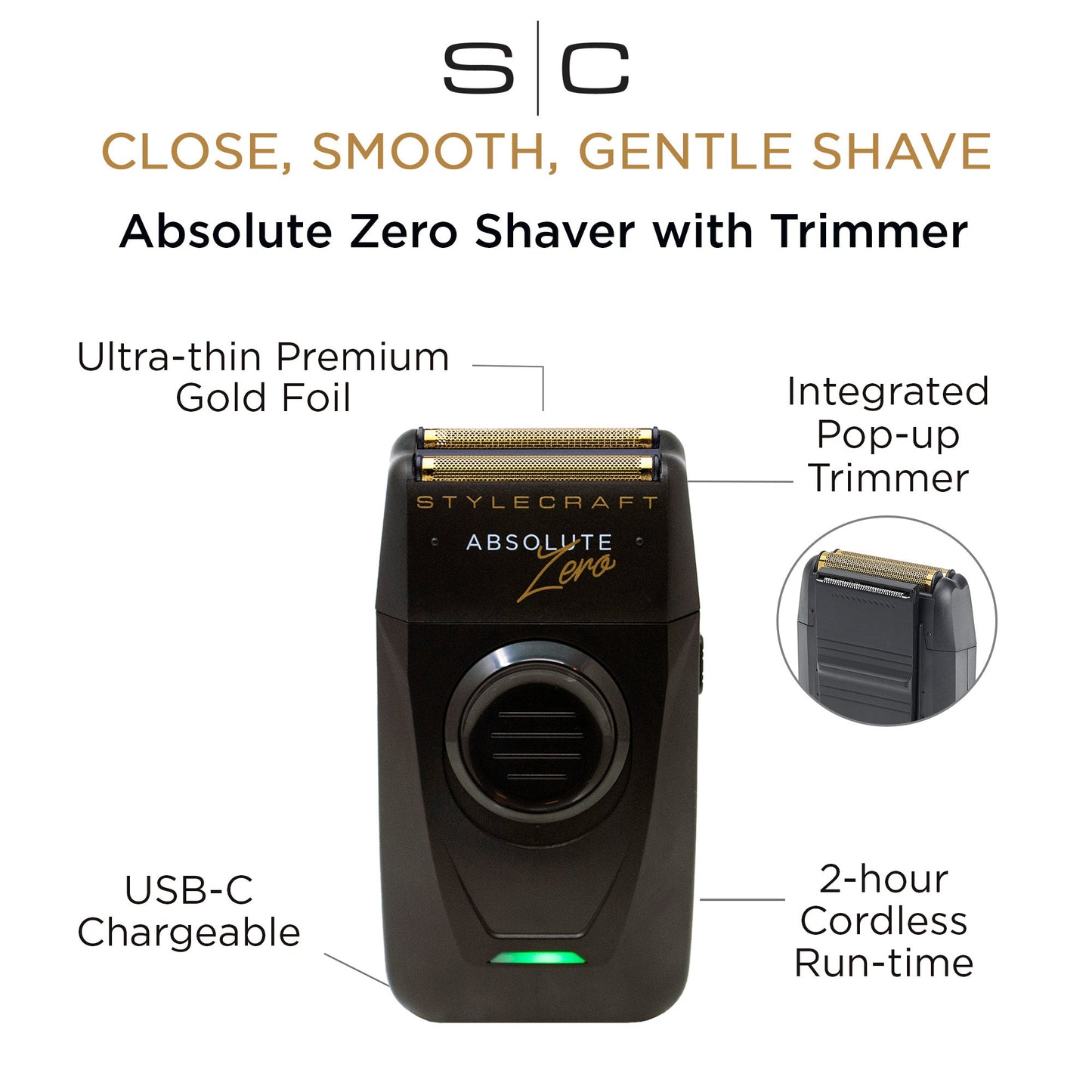 StyleCraft Absolute Zero Professional Double Foil Shaver – Professional