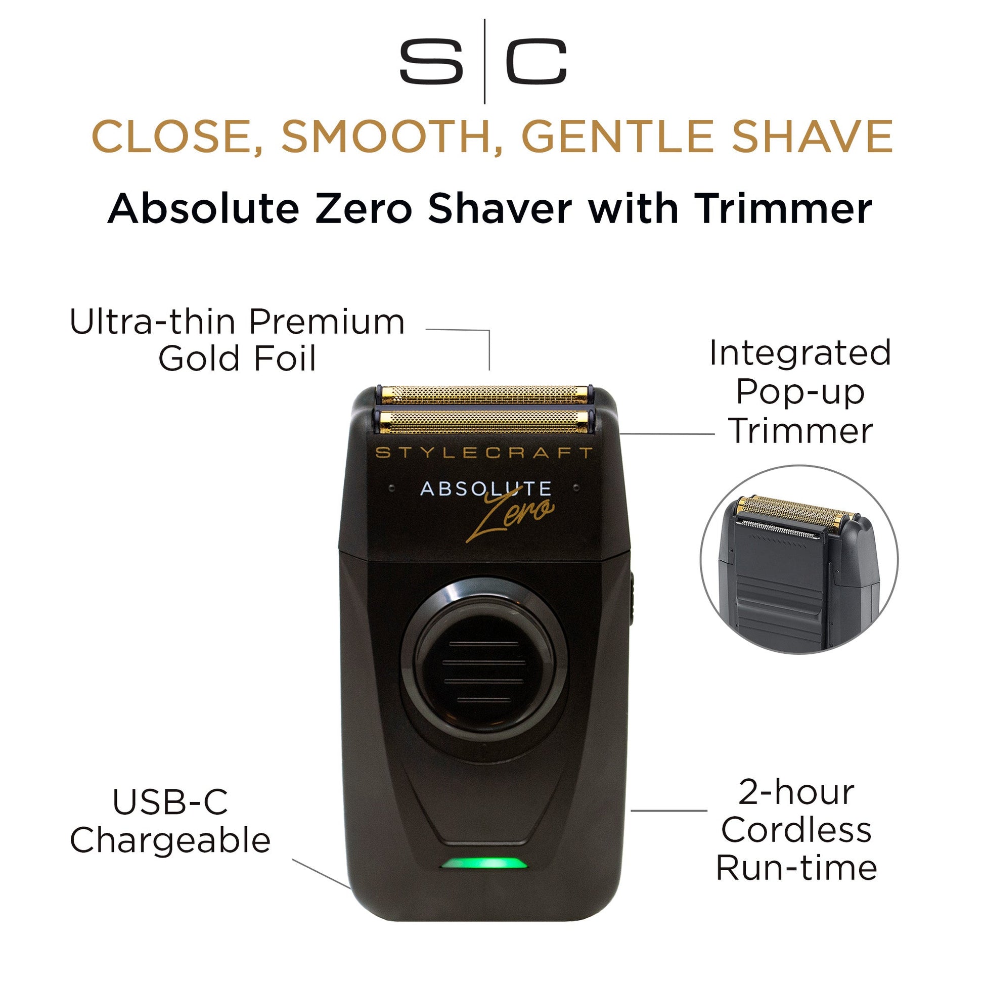 StyleCraft Absolute Zero Professional Double Foil Shaver – Professional