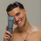 Johnny B All Over Shampoo — model lifestyle shot, current Johnny B livery