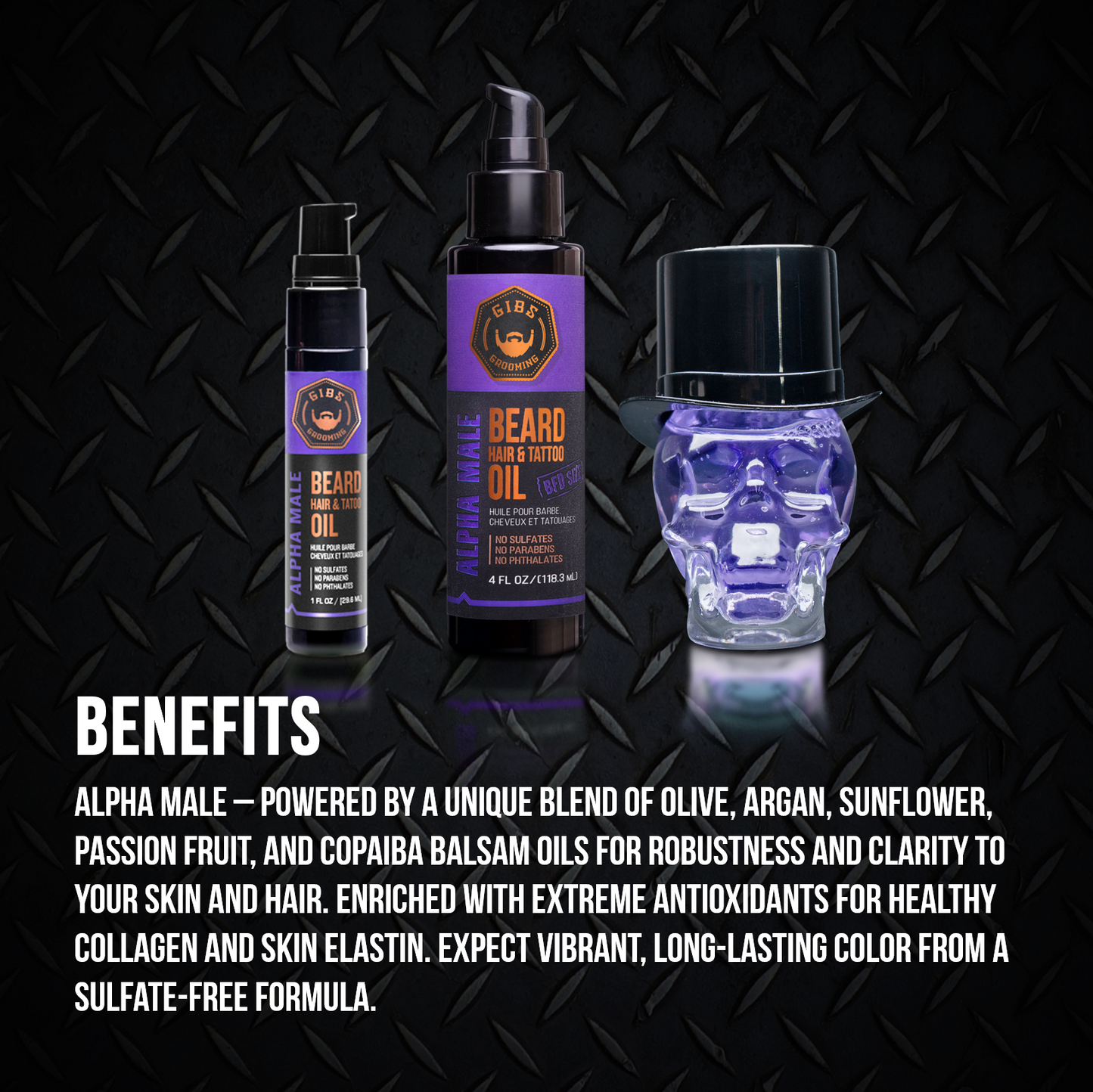 Alpha Male Beard, Hair & Tattoo Oil