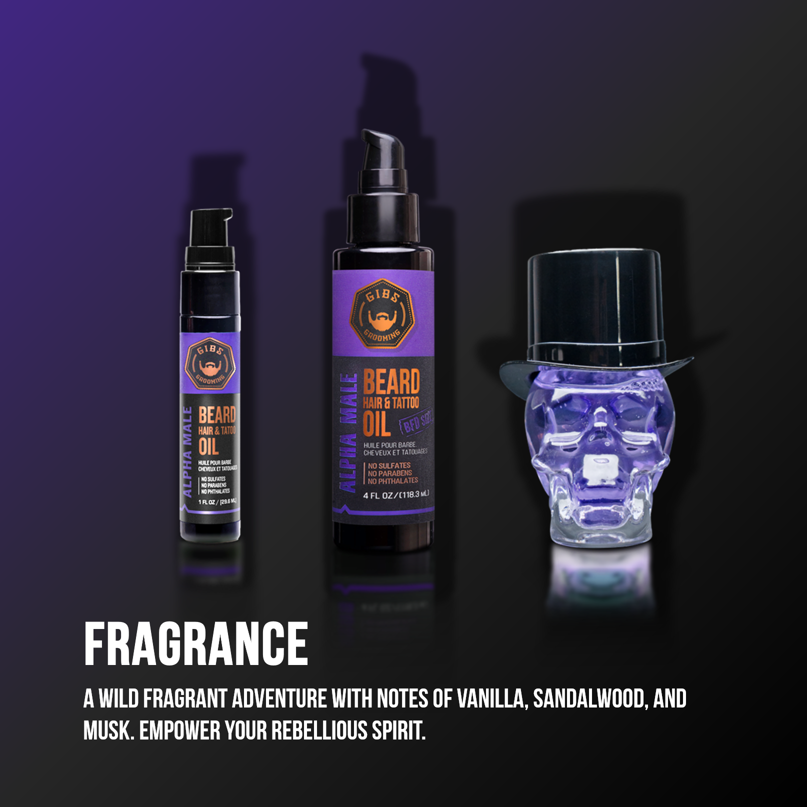 Alpha Male Beard, Hair & Tattoo Oil