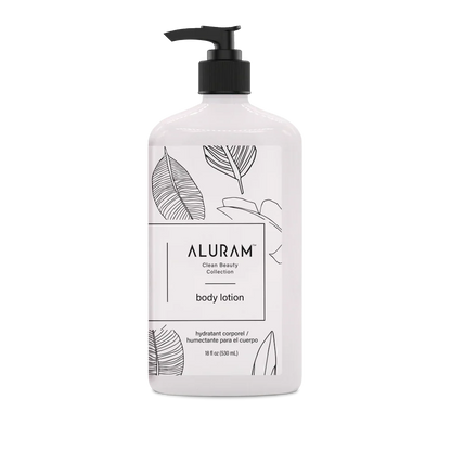 Aluram Clean Beauty Body Lotion — 532 ml (18 oz) bottle, front label