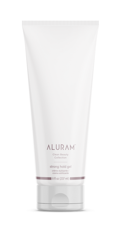 Aluram Strong Hold Gel — 237 ml (8 oz) white tube, front label, black background