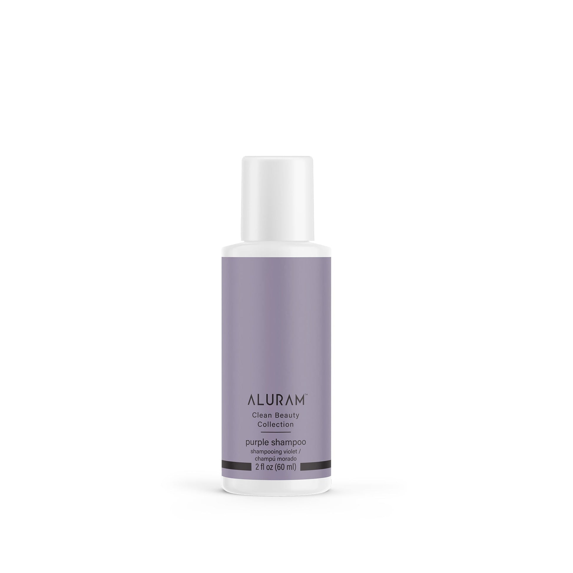 Aluram Purple Shampoo — 60 ml (2 oz) travel size bottle, front label