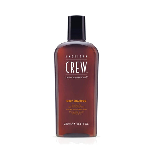 American Crew Gray Shampoo for Brighter Gray Hair 250ml – Enhances Silver Tone & Reduces Yellowing