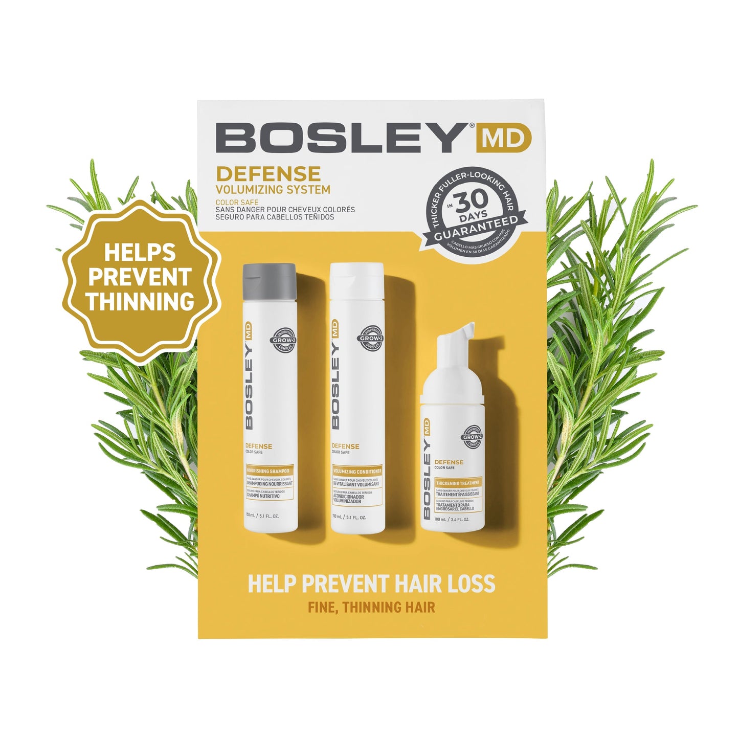 BosleyMD BosDefense Color Safe 30 Day Kit – current routine image
