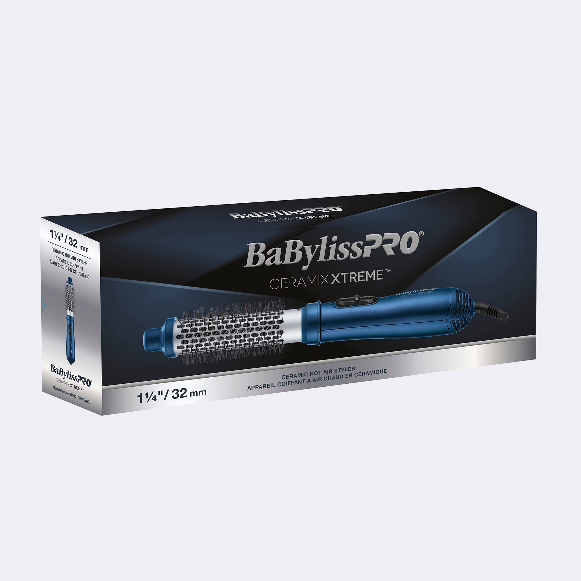 BaBylissPRO Ceramix Xtreme Hot Air Brush – One-Step Blowouts, Three Sizes