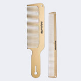 BaBylissPRO GoldFX Metal Comb 2-Pack – Ultra-Thin Over-Comb Set