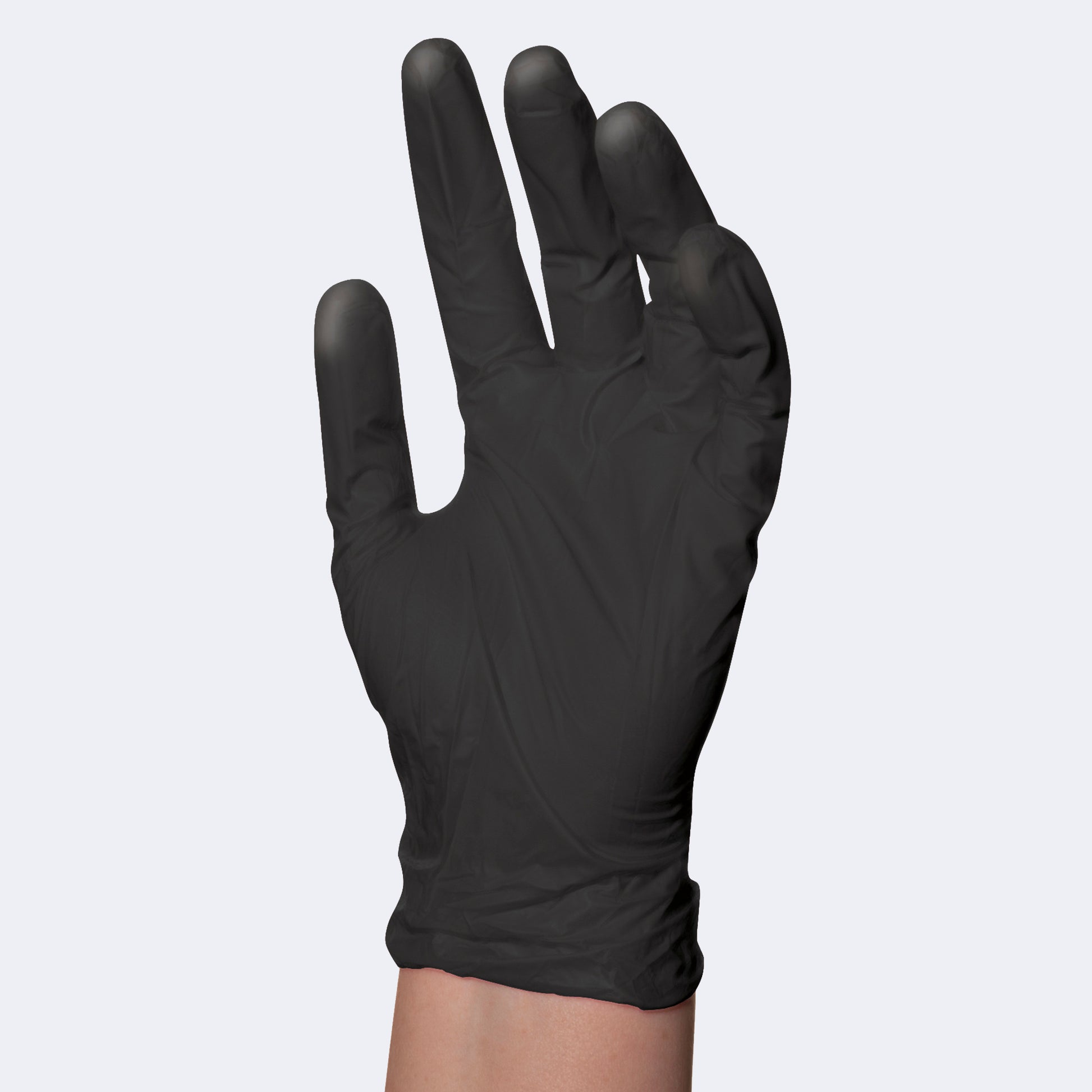 BaBylissPRO Reusable Black Latex Gloves – Powder-Free, Box of 4 – Large