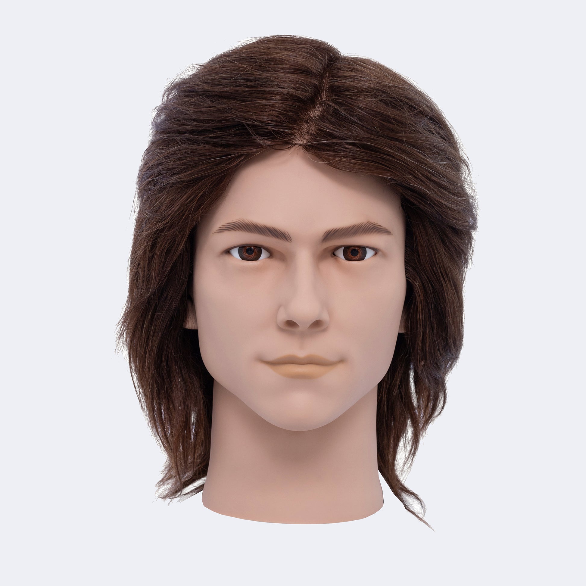 BaBylissPRO Deluxe Male Mannequin – Clean-Shaven Tom, 100% Human Hair