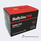 BaBylissPRO Long Crimped Bobby Pins – 2-3/4 Inch, Half-Pound Box for Heavy Sections
