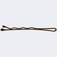 BaBylissPRO Textured Crimped Bobby Pins – Brown, Half-Pound Box