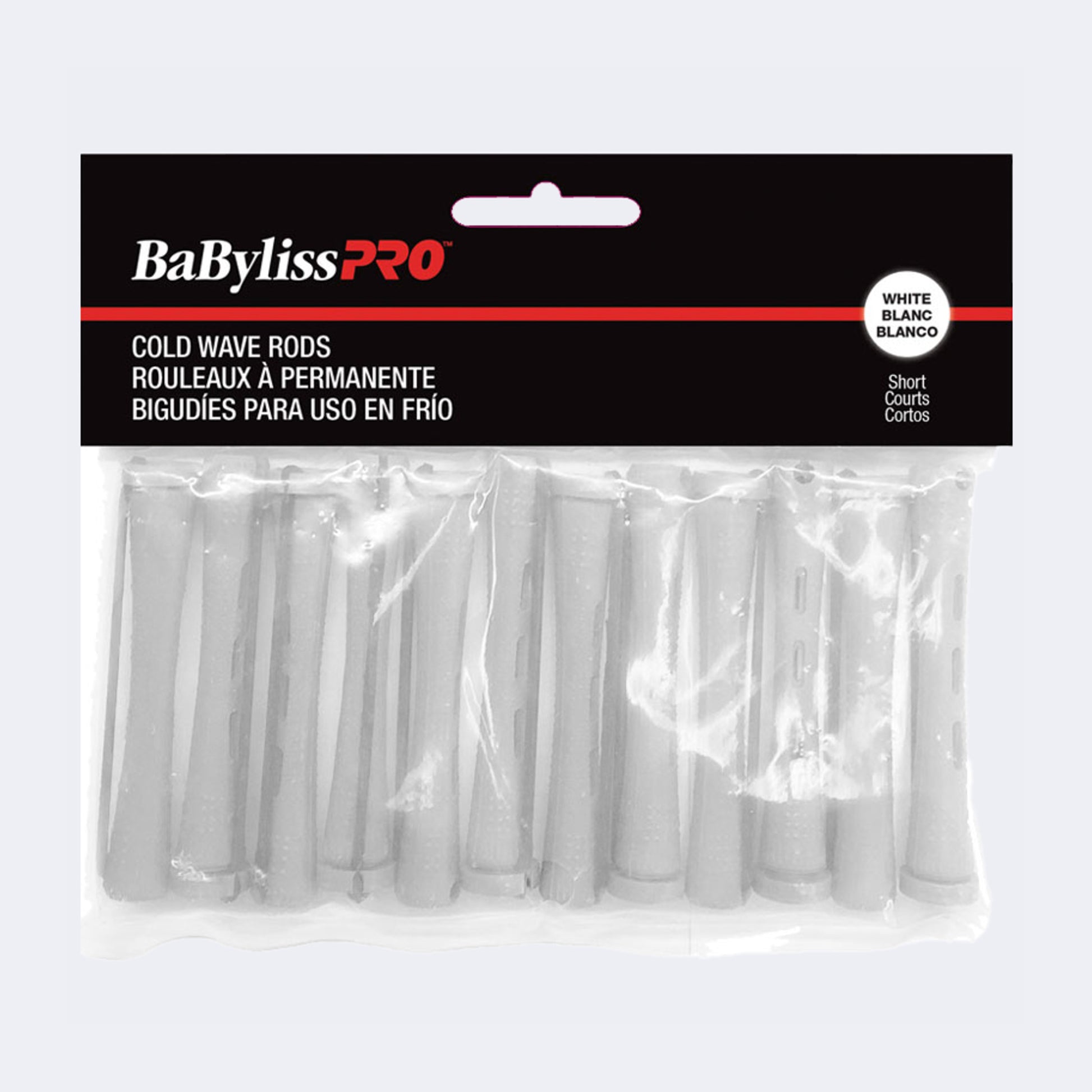 BaBylissPRO Cold Wave Rods – Perm Rods in Two Lengths, Colour-Coded by Diameter