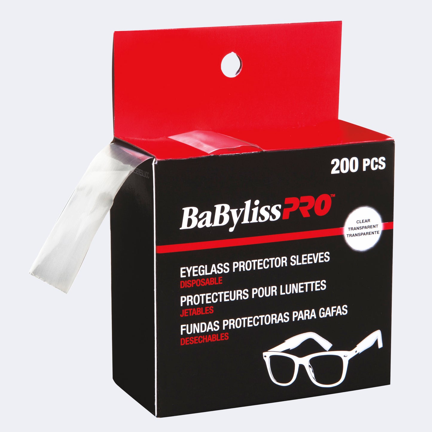 BaBylissPRO Disposable Eyeglass Protector Sleeves – Keep Colour Off a Client's Frames