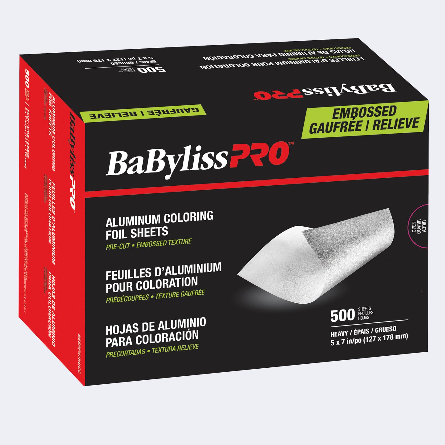 BaBylissPRO® Aluminum Coloring Foil Sheets 500ct (Heavy)