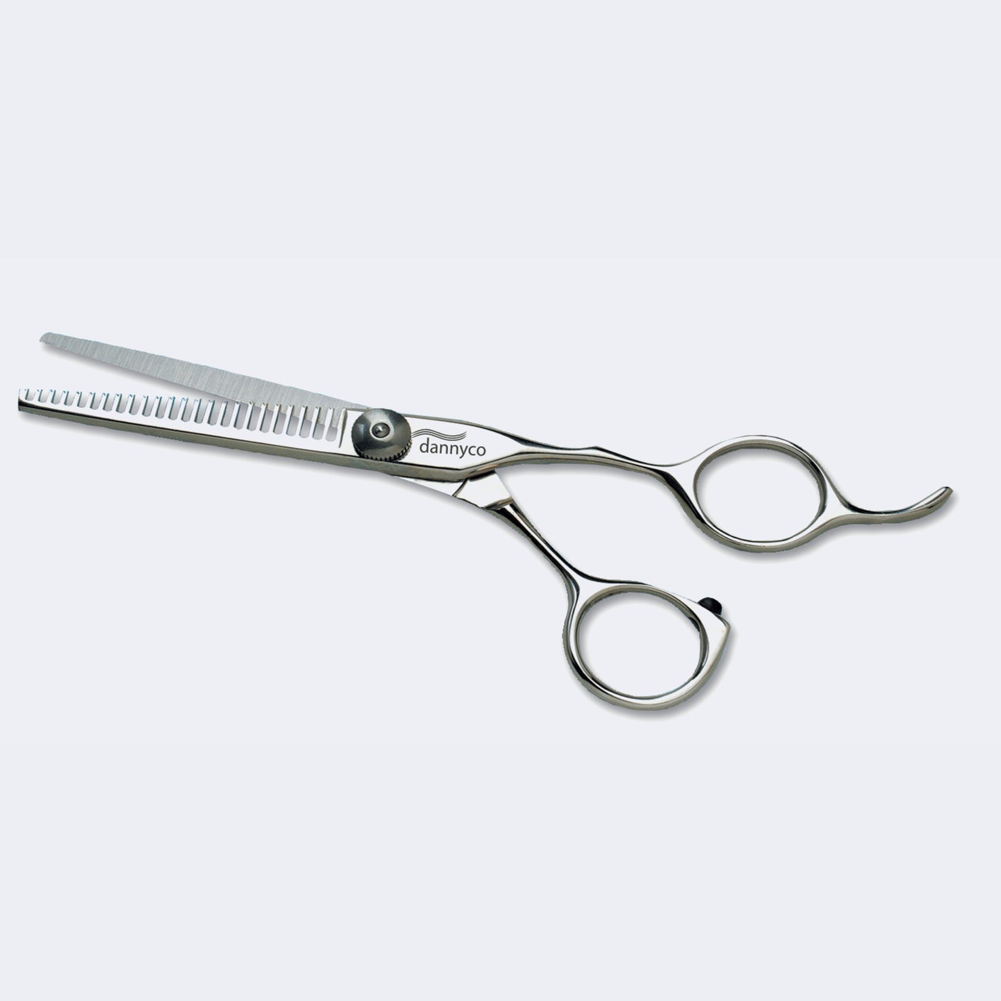 Dannyco 5-1/2" 24-Tooth Texturizing Shears – Offset Handle / Ciseaux texturisants Dannyco 5 1/2 po à 24 dents – branches décalées