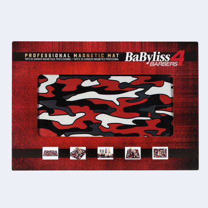 BaBylissPRO – Red Camo Magnetic Strip Barber Mat