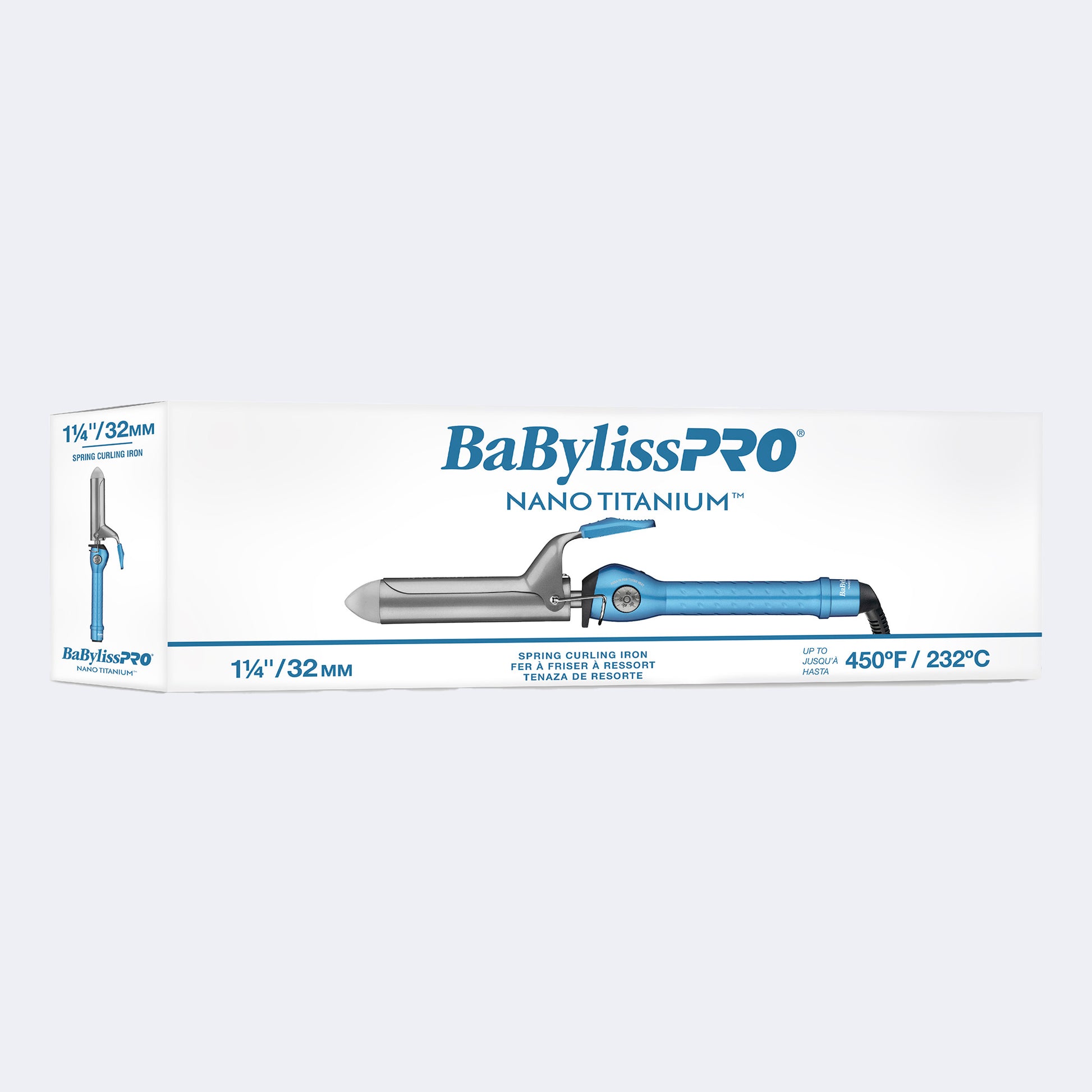BaBylissPRO Nano Titanium Curling Iron – Sol-Gel Barrels, Four Sizes Plus Editions
