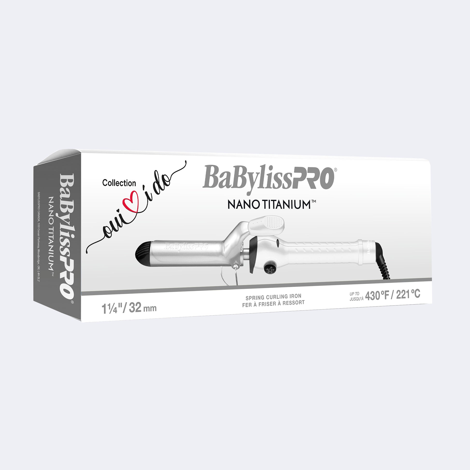 BaBylissPRO Nano Titanium Curling Iron – Sol-Gel Barrels, Four Sizes Plus Editions
