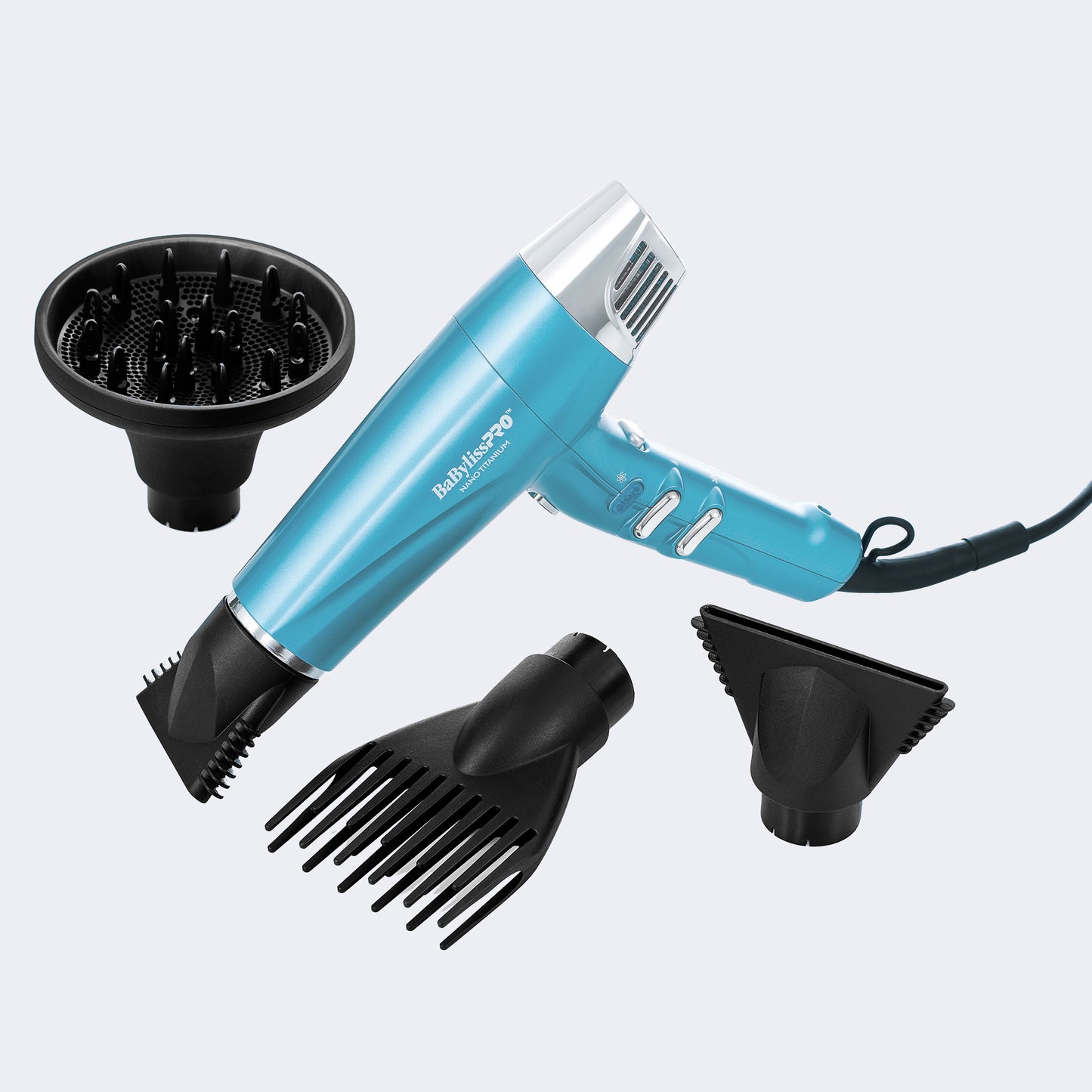 BaBylissPRO Nano Titanium Dual Ionic Hairdryer – Ions On or Off