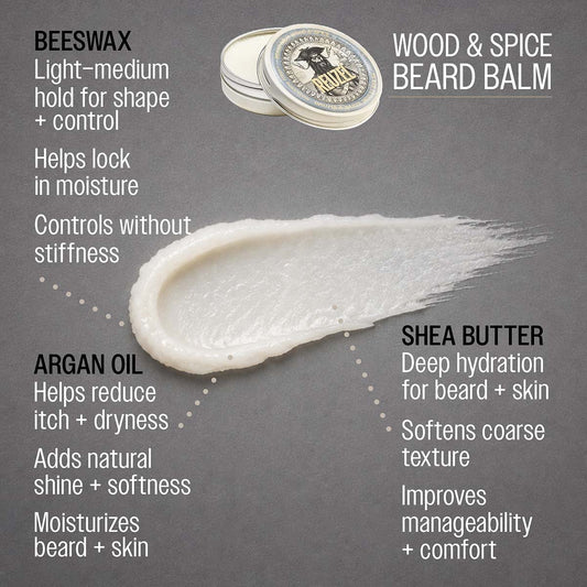 Reuzel Wood & Spice Beard Balm 35g - Soften and Shape