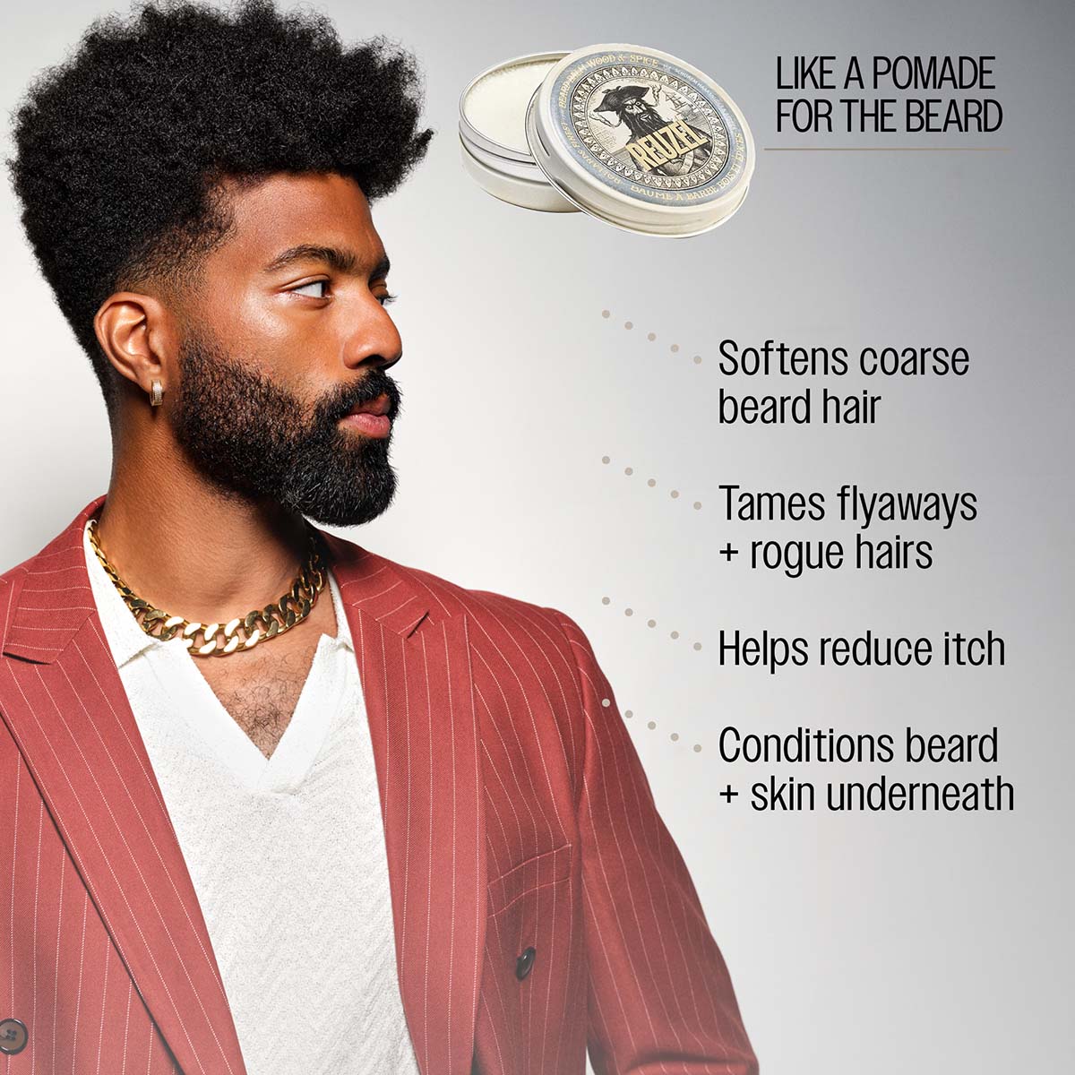 Reuzel Wood & Spice Beard Balm 35g - Soften and Shape