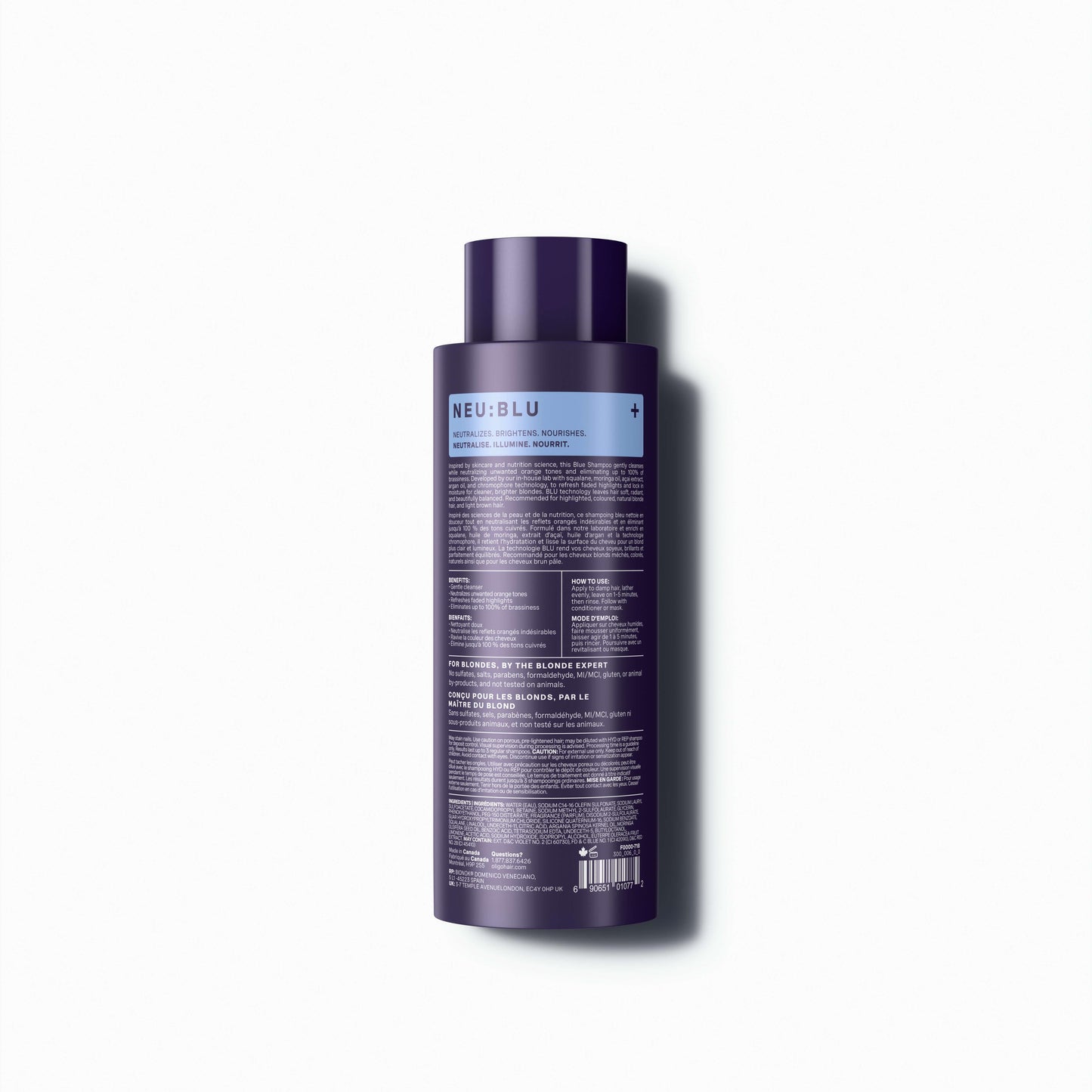 Oligo Professionnel – Blacklight – Blue Shampoo Neu:Blu – official product view